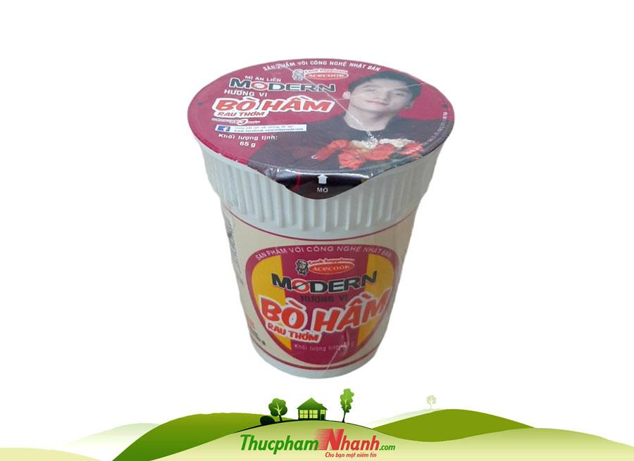 Mì ly Modern vị bò hầm rau thơm - Ly 65g
