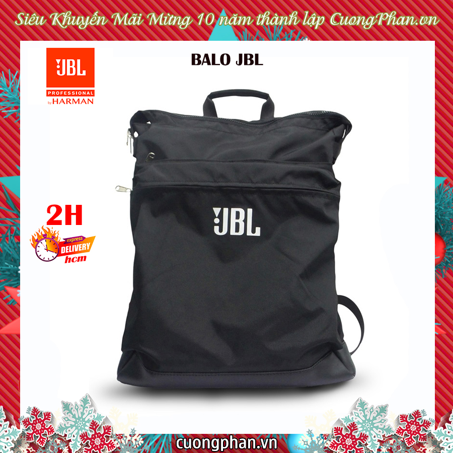 Balo chính hãng jbl màu đen | có ngăn laptop