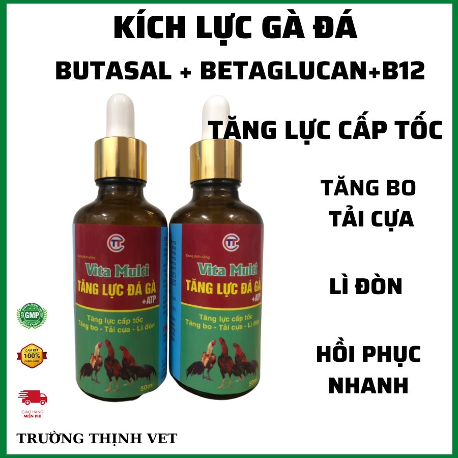  Kích lực tăng lực 50ml gà đá gà chọi tăng bo tải cựa lì đòn. Thú y Trường Thịnh 