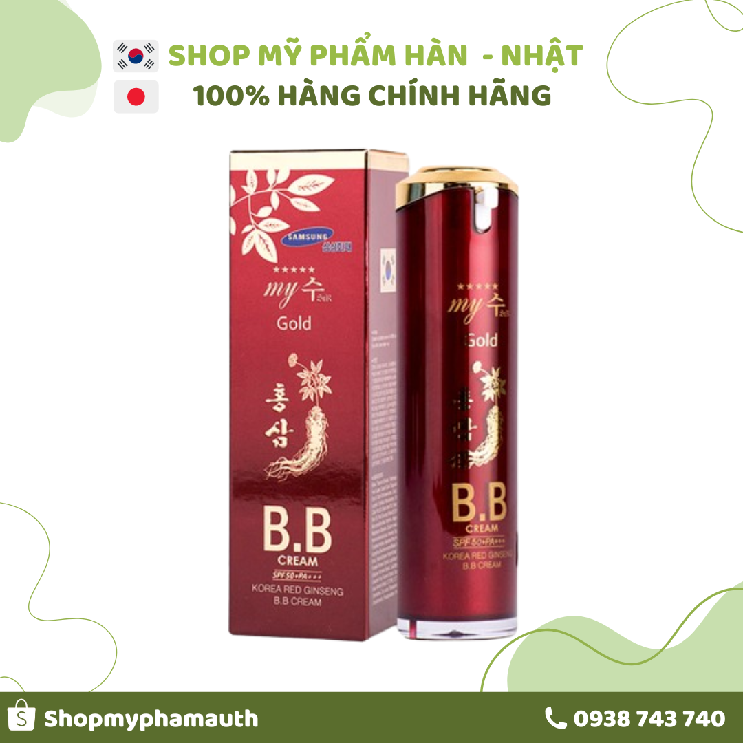 Kem nền BB Cream Hồng Sâm Đỏ My Gold SPF45