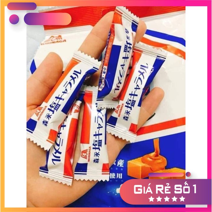 KẸO CARAMEL MUỐI MORINAGA - NHẬT BẢN- HSD 10/2021 - 92g