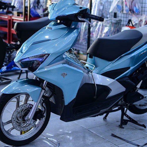 [Quà Tặng Không Bán] Tem Trùm Airblade Màu Xanh - Tem Airblade Cao Cấp - Xả Lỗ 1 Bộ Chất Liệu Candy