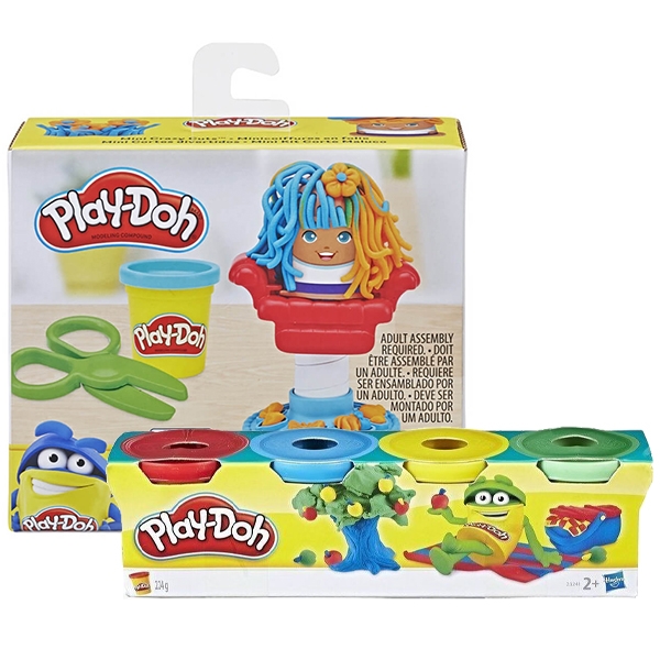 Đồ chơi đất nặn play-doh hướng nghiệp mini kèm bộ 4 hộp đất nặn cbe4902-23241 - thợ làm tóc