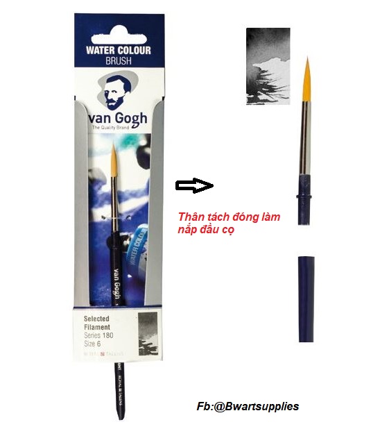 Cọ vẽ màu nước, dạng du lịch, Van gogh, số 6