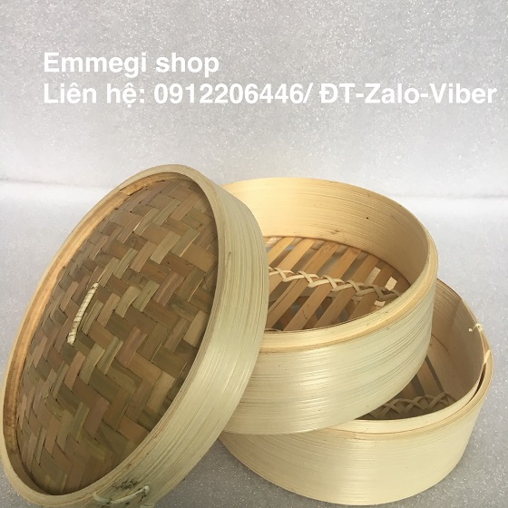 Xủng hấp tre hấp bánh bao, há cảo 2 tầng , có nhều cỡ 15, 20,25 cm