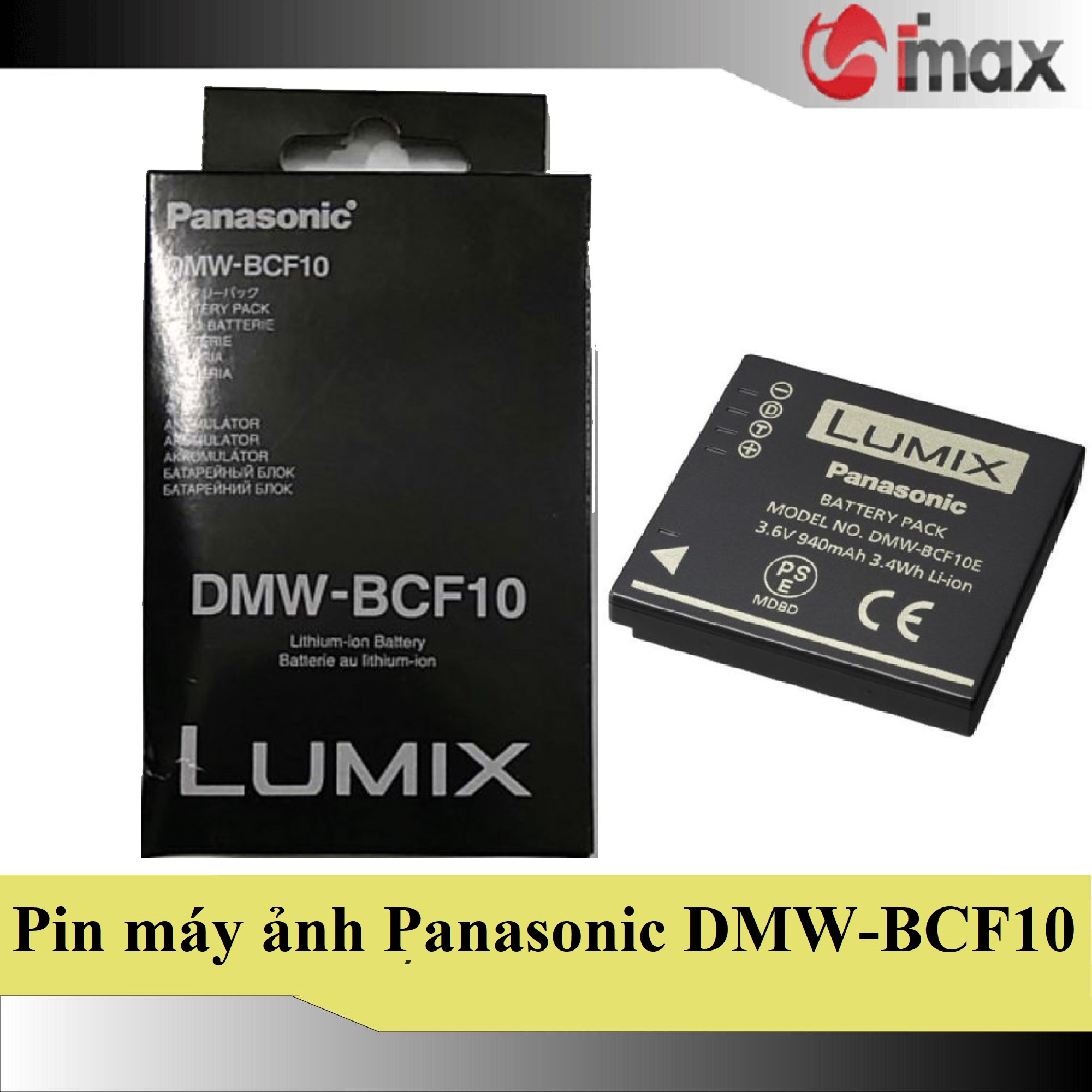 Pin thay thế pin máy ảnh dmw-bcf10 - hàng nhập khẩu
