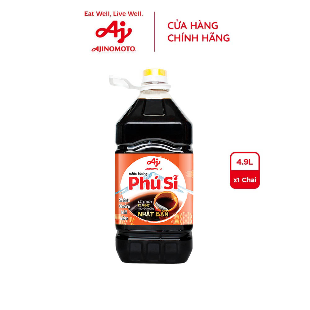 Chai nước tương "phú sĩ" 4.9l/chai
