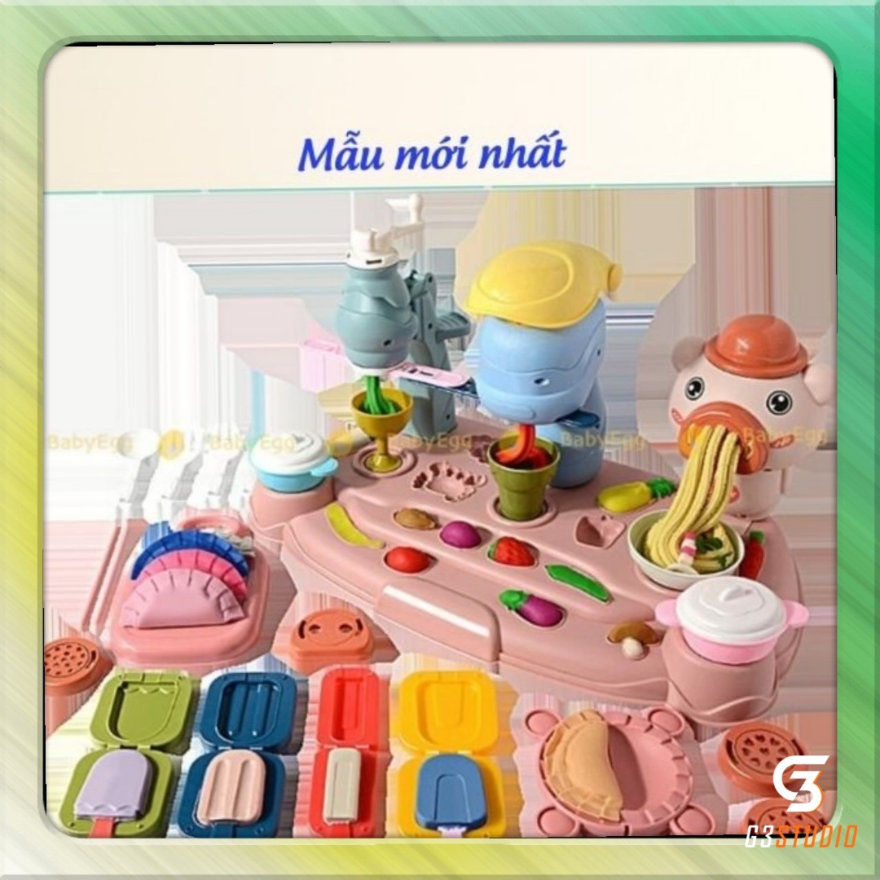 Đồ chơi làm bún, mì bằng đất nặn cho bé yêu