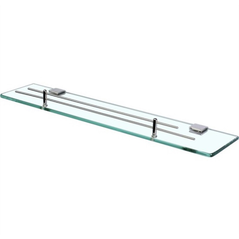 Kệ kính 2 thanh ngang inox 304 phòng tắm - kệ kính nhà tắm inox 304 cao cấp
