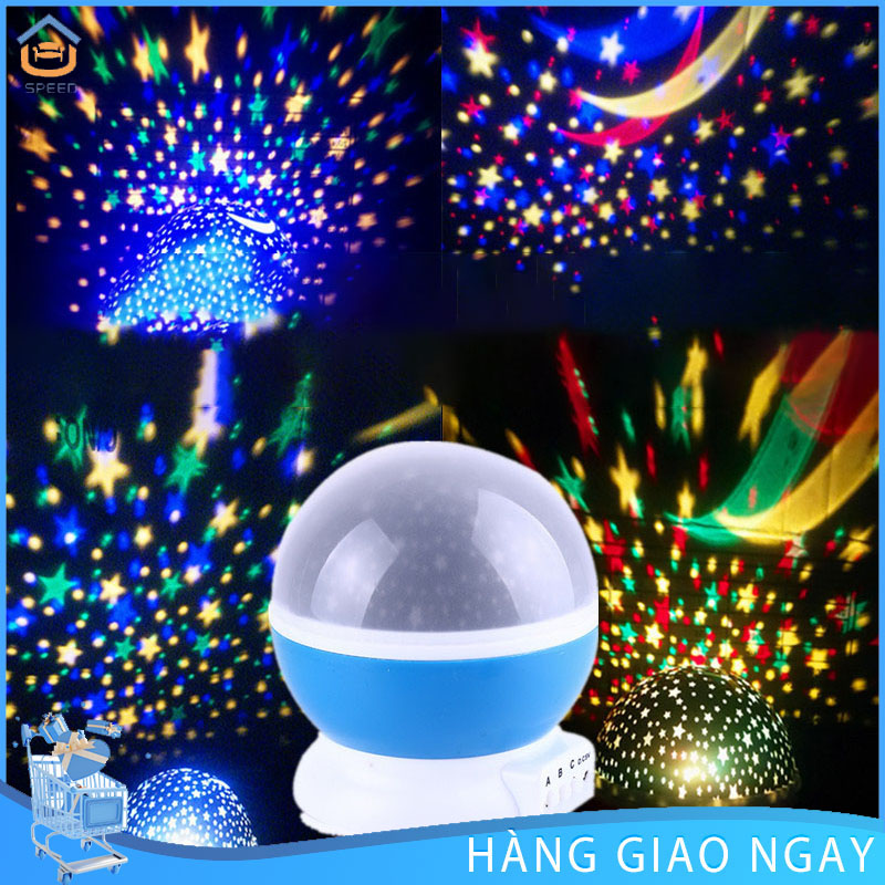 Đèn ngủ chiếu sao vũ trụ độc đáo xoay 360 độ nhập khẩu