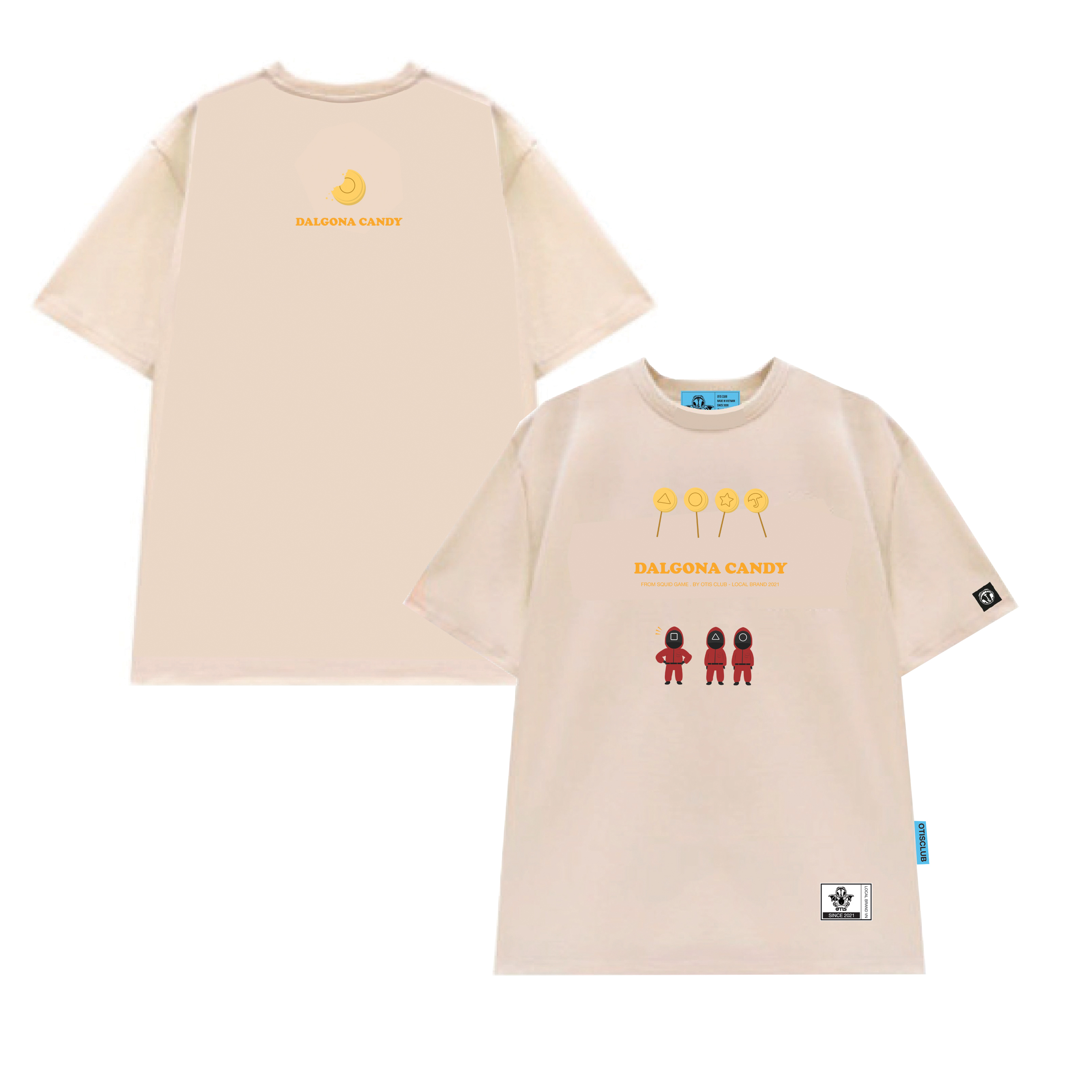 ÁO THUN TAY LỠ COTTON LOCAL BRAND OTIS CLUB - TEE SQUID GAME