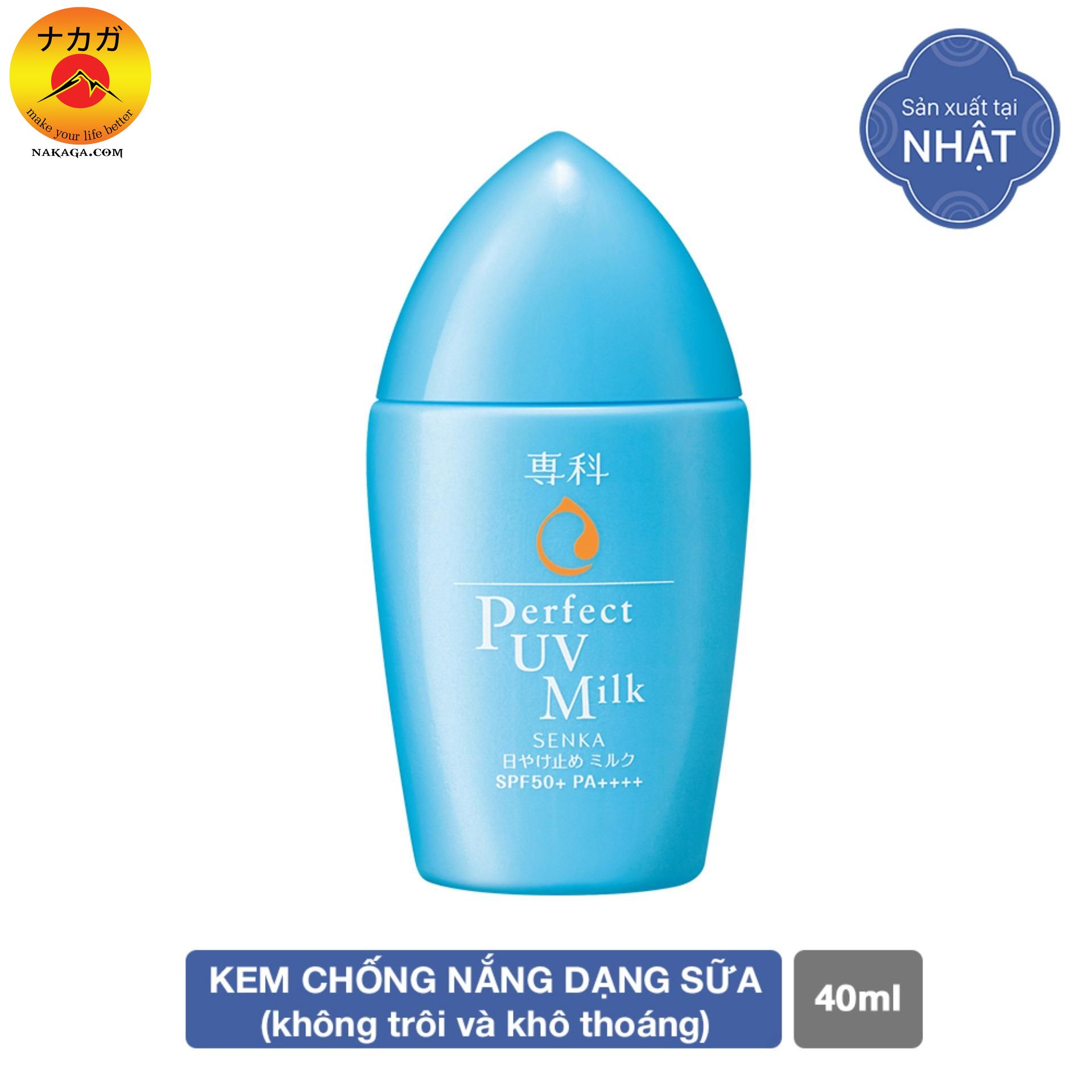 Kem chống nắng dạng sữa Senka Perfect UV Milk 40ml