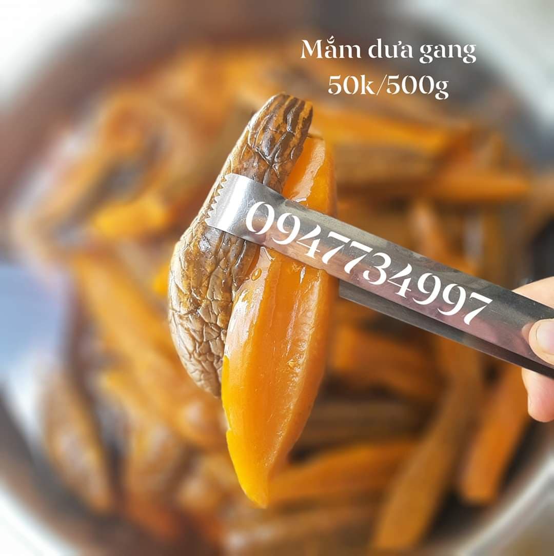 500g mắm dưa gang - dưa mắm miền tây