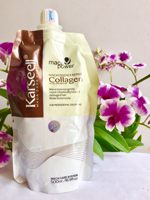 Hấp dầu ủ phục hồi tóc hư tổn collagen karseell giúp tóc mềm mượt mẫu mới hàng chuẩn