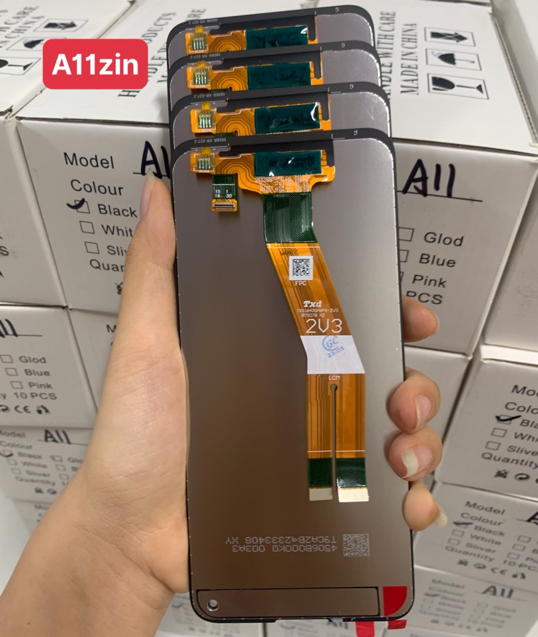 Màn hình zin new samsung A11 / A115F nguyên bộ màu đen