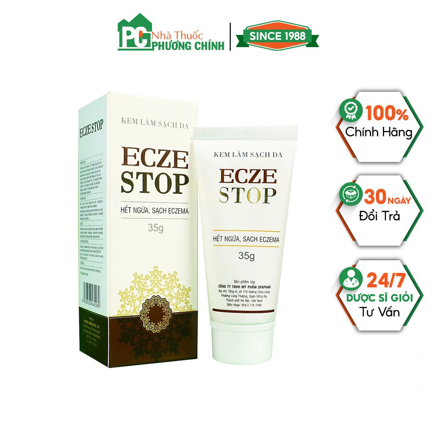 Kem bôi eczestop giúp làm sạch da, dưỡng ẩm cho người mắc eczema