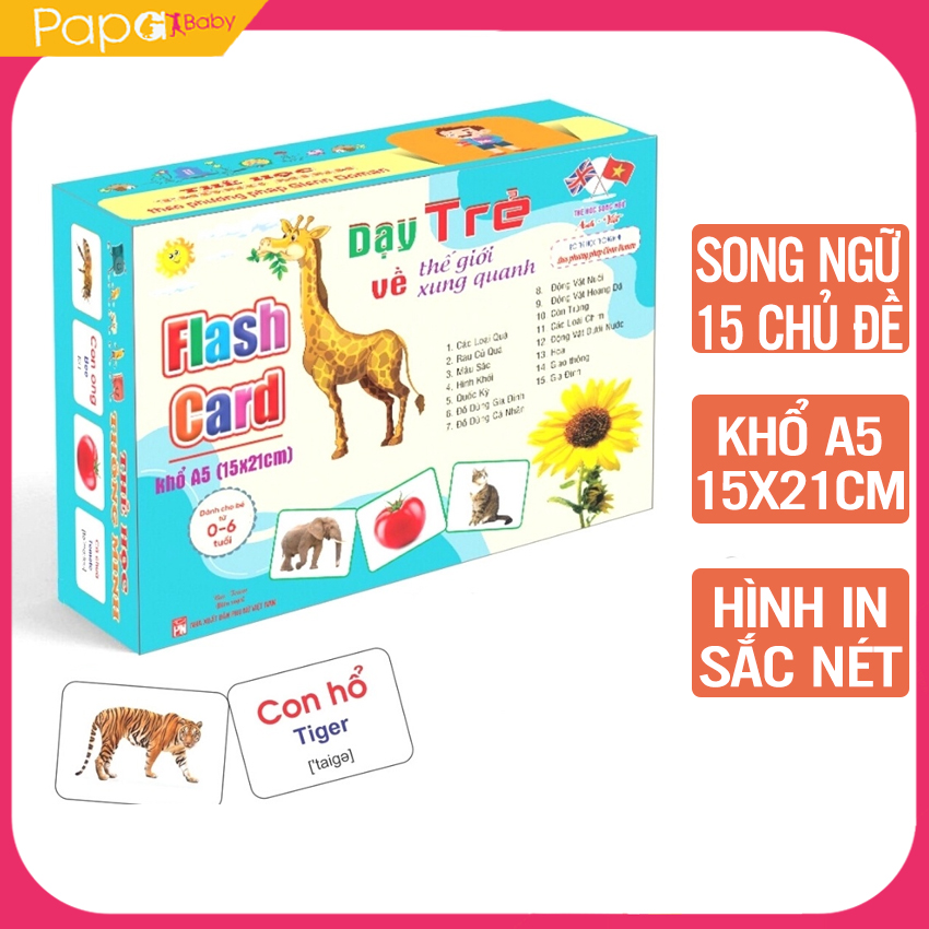 Thẻ Học Thông Minh Cho Bé Loại To - 14 Chủ Đề, Kích Thước 15x21cm - Bộ Thẻ Học Thông Minh Flashcard, Bộ thẻ học thông minh cho bé, thẻ học thông minh cho bé sơ sinh, the hoc thong minh cho be, bộ thẻ học thông minh cho bé cỡ to