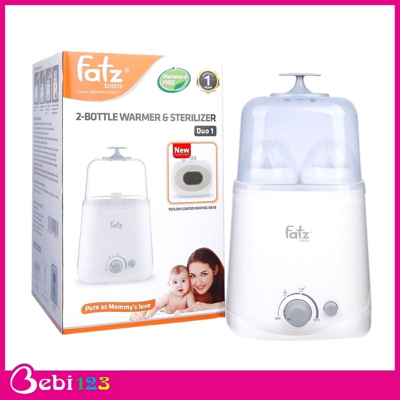 Máy hâm sữa tiệt trùng 2 bình cổ rộng Fatz Baby Duo 1 cho bé yêu