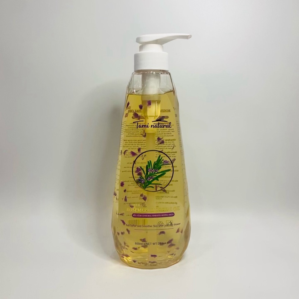 Sữa tắm cánh hoa tinh dầu hương thảo 600ml