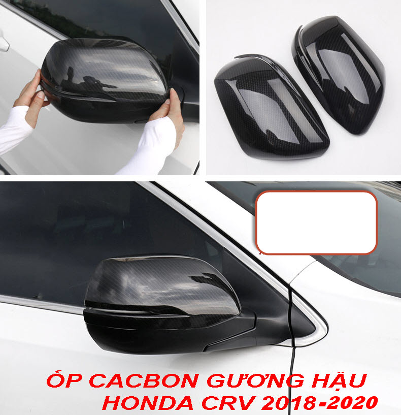 Ốp gương chiếu hậu honda crv 2013-2021 carbon