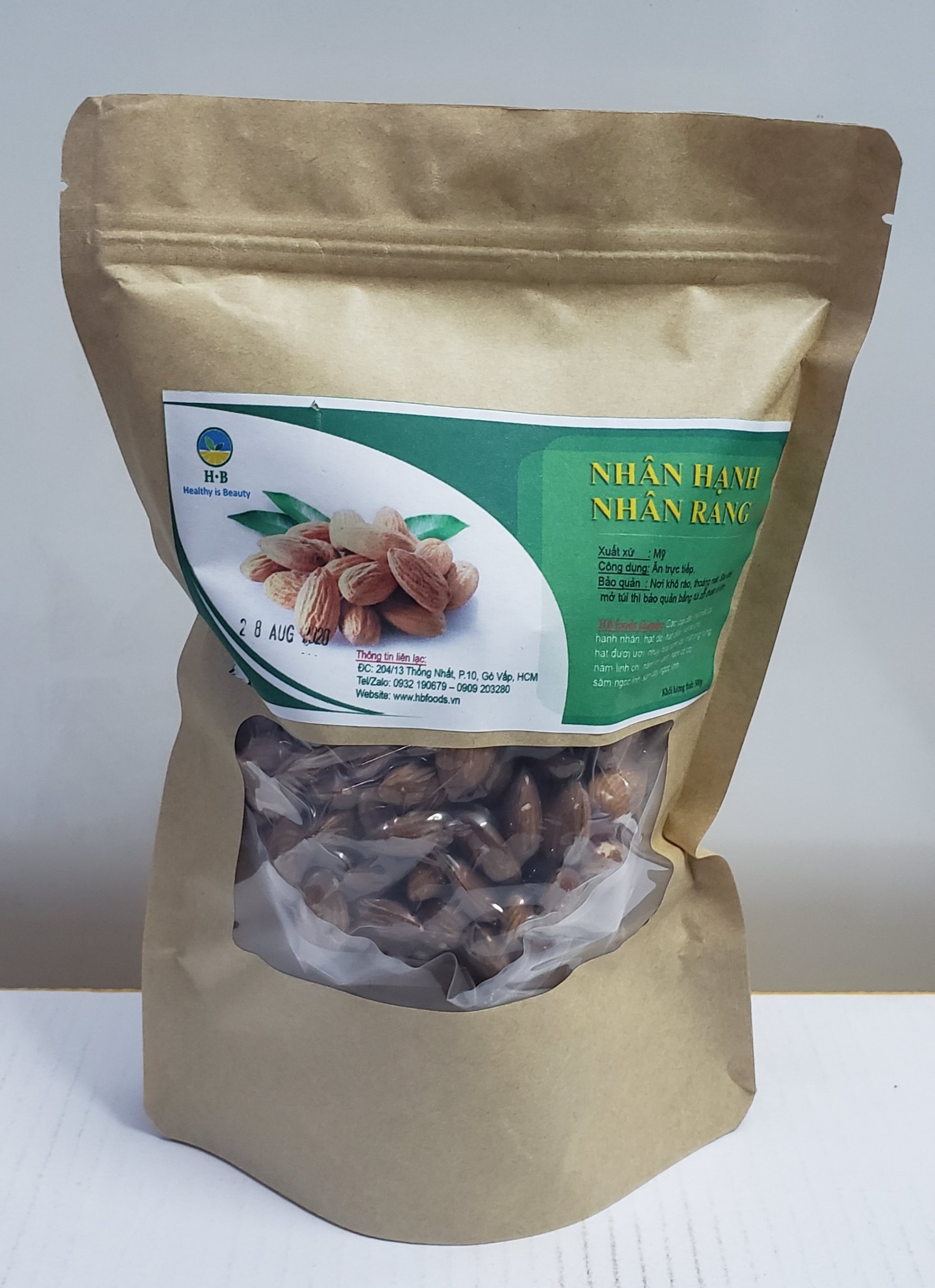 [HCM]Nhân Hạnh Nhân Rang-Nhập khẩu Mỹ. 500g