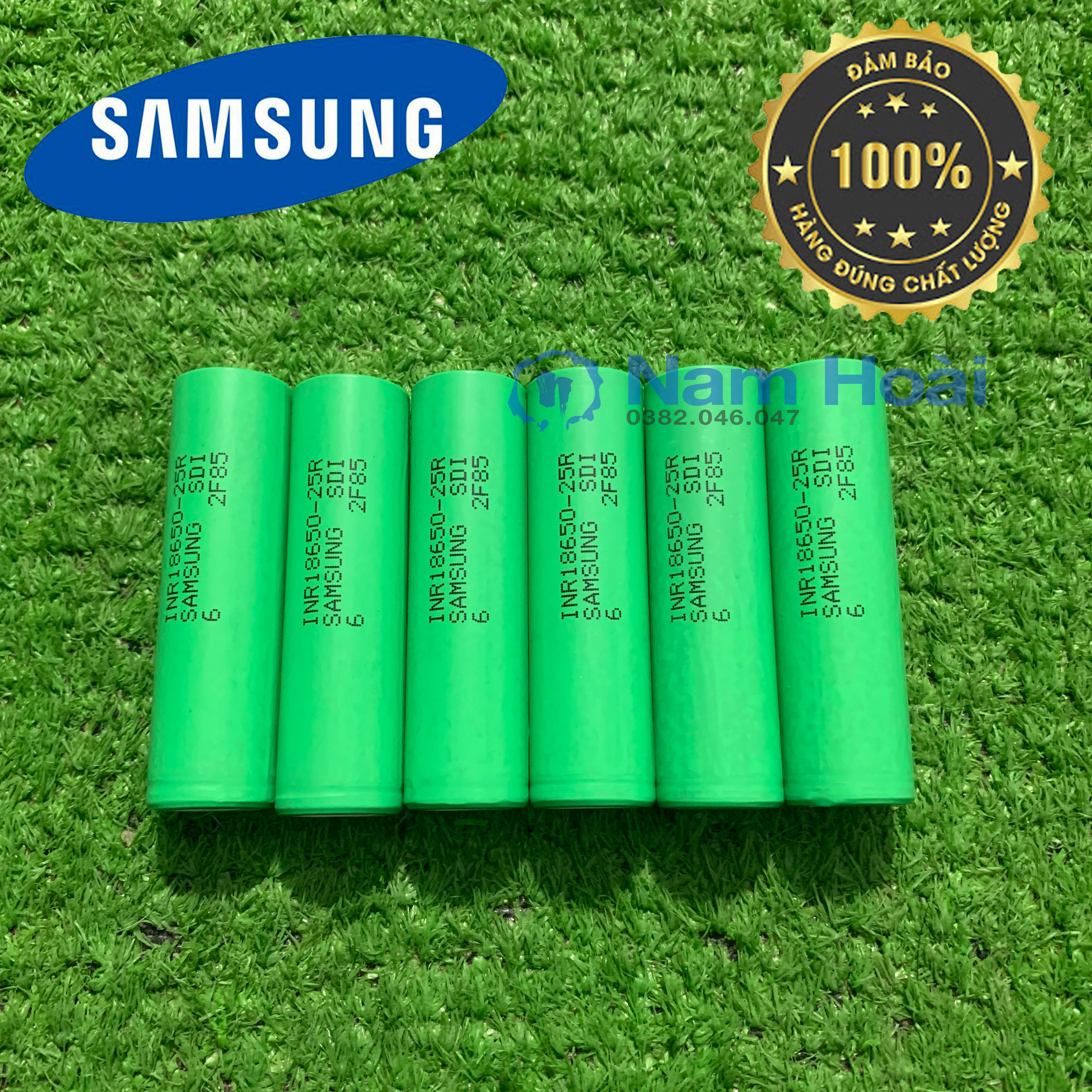 Cell pin 18650 Samsung 2500mah-10C (Xả 30A) Cam kêt đúng dung lượng 100%