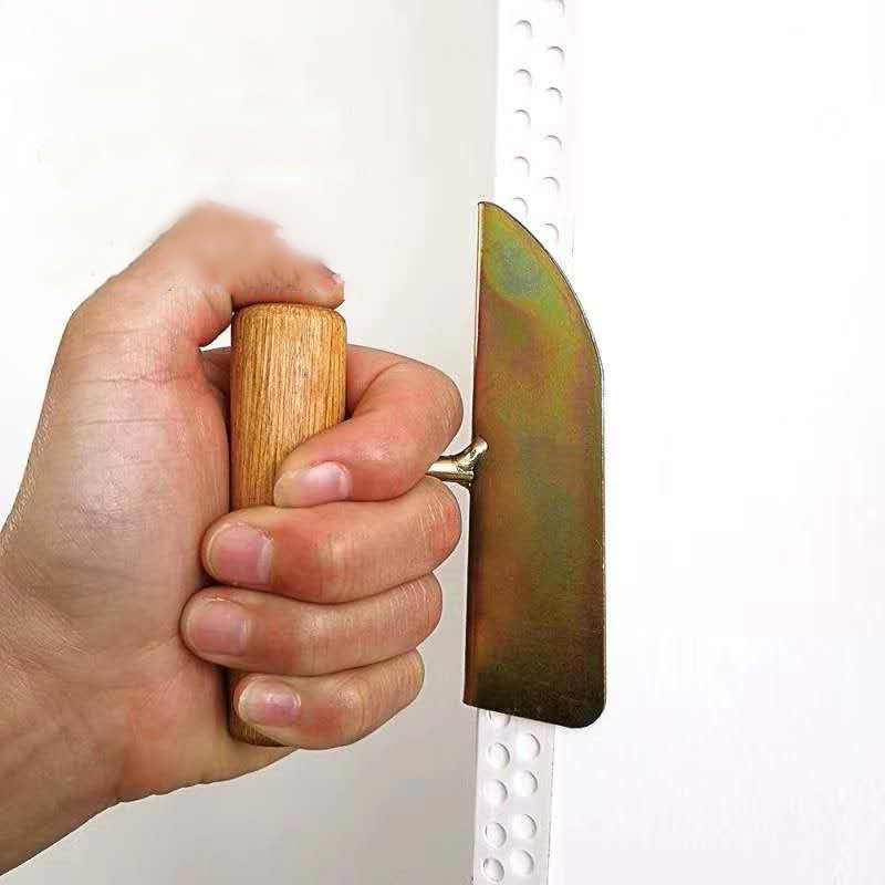 1 cái dao cạo bột trét cán gỗ xẻng góc vách thạch cao dụng cụ kéo âm dương cho bùn tảo cát dụng cụ xây dựng gia đình
