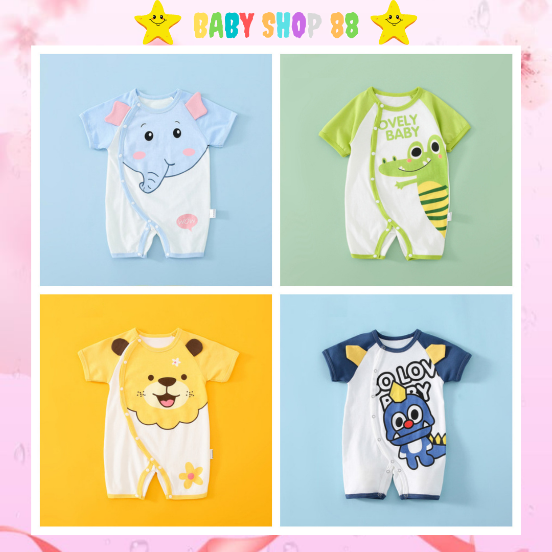 Bộ body đùi ngắn tay bodysuit cho bé trai bé gái sơ sinh mẫu DA.2022