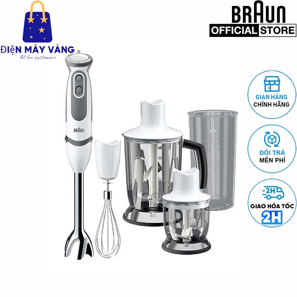 [Nhập ELJAN2 giảm đến 200k cho đơn 99k]Máy xay cầm tay thế hệ mới Braun MQ5245 thay thế cho MQ3045 MQ5045