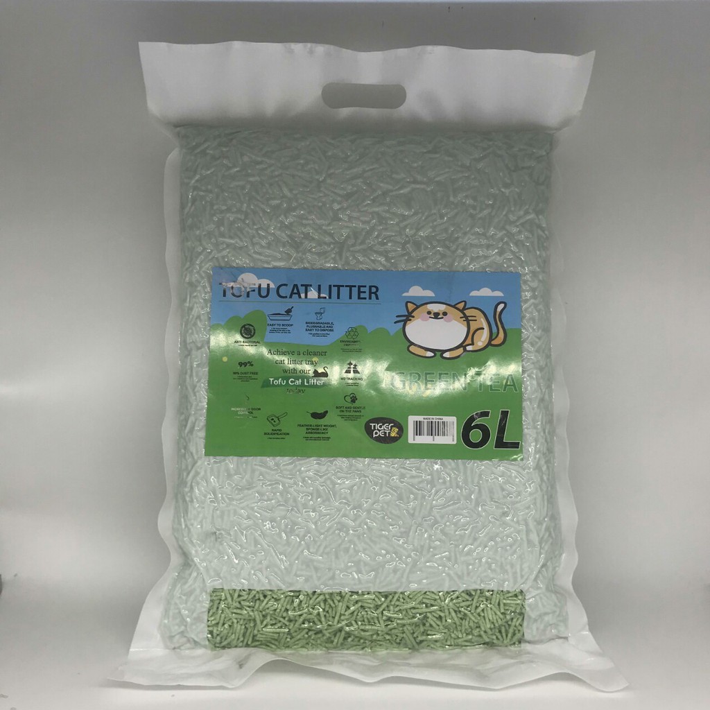 Cát vệ sinh đậu nành tofu 6l dành cho mèo