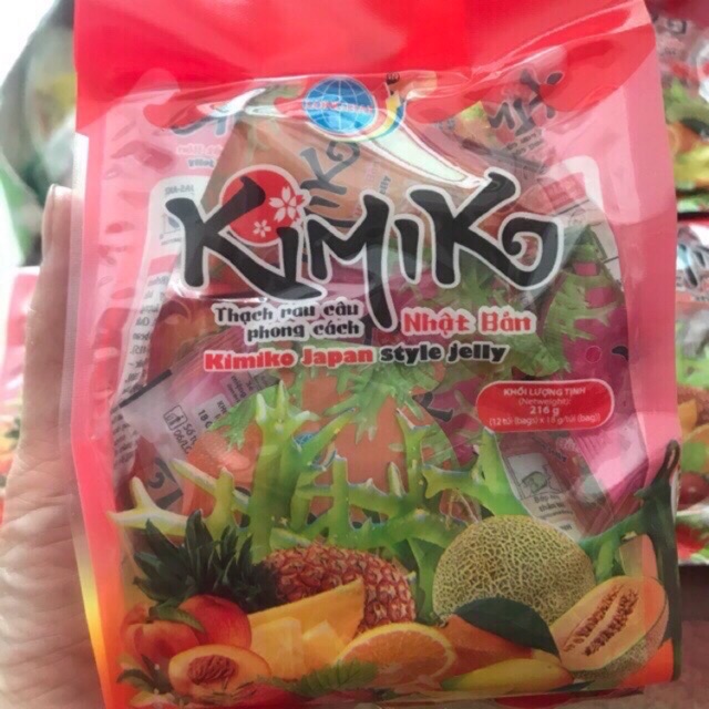Gói thạch rau câu phong cách nhật kimiko ngon tuyệt 216g