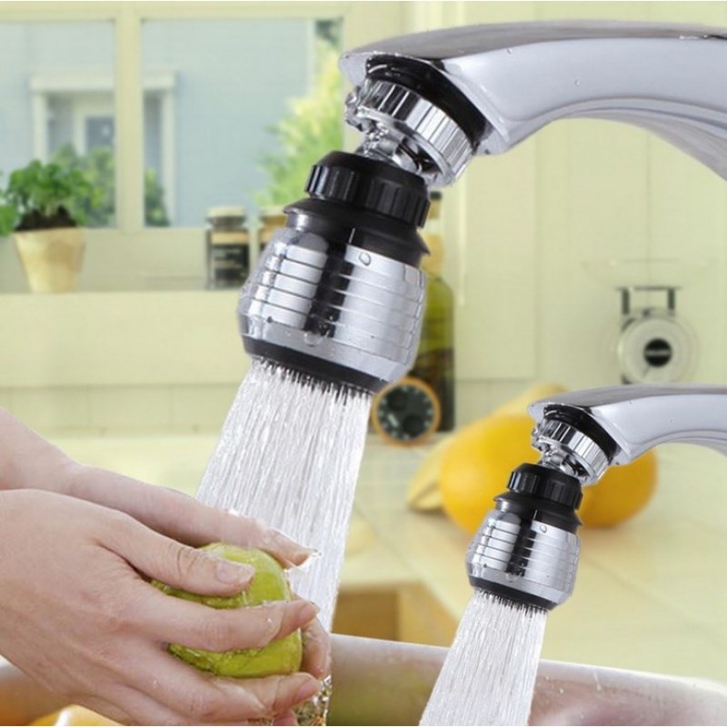 Vòi Sen Tăng Áp Lực Nước Cho Vòi Rửa Chén Bát Vòi Tắm - Đầu Vòi Tăng Áp Bằng Inox Xoay 360 Độ Tiện Dụng