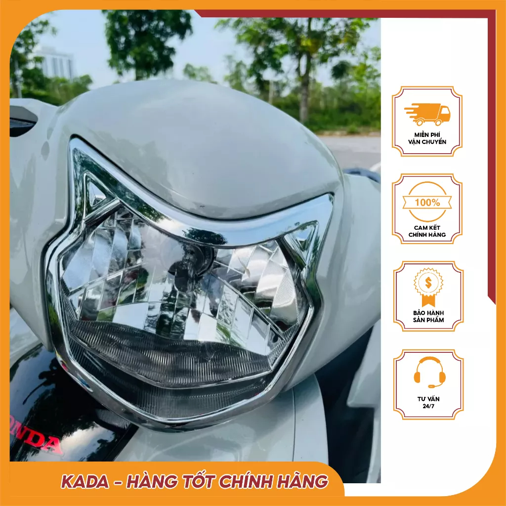 Viền đèn trước vision cacbon và xi cho xe honda vision 2021-2023 2023 chống va đập- chính hãng artistar