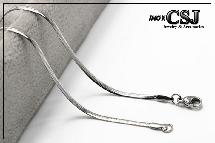 [HCM]DÂY CHUYỀN NỮ KIỂU MÌ SỢI DẸP INOX ĐẸP KHÔNG ĐEN D004