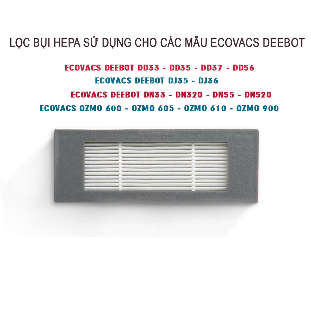 Màng lọc hepa cho Robot hút bụi Ecovacs Deebot DN33, DN320, DN36, DN39, DN55, DN520, DJ35, DD35