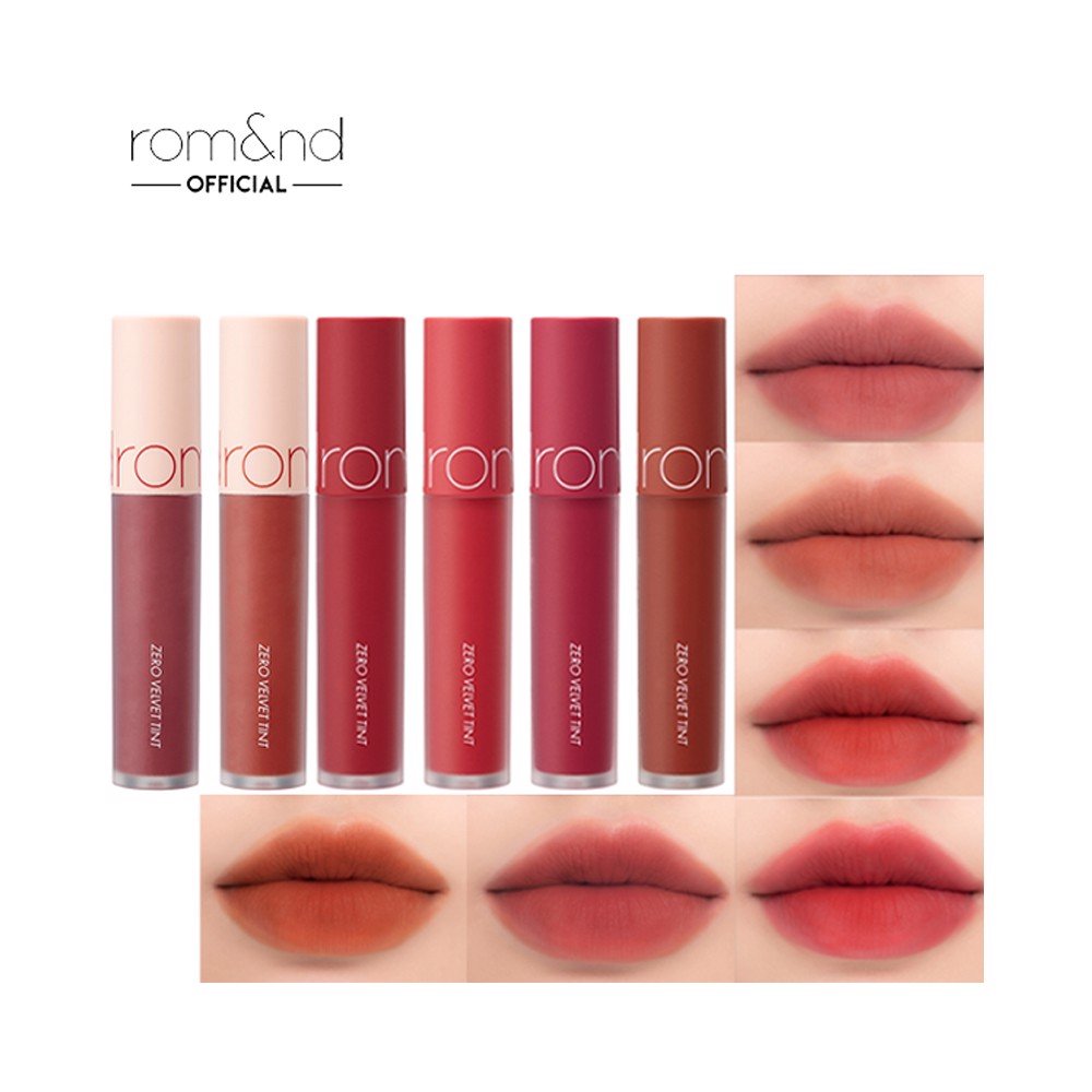 [HCM][SHELL BEACH NUDE COLLECTION 2020] [Màu Mới 12-17] Son Kem Lì Romand New Zero Velvet Tint