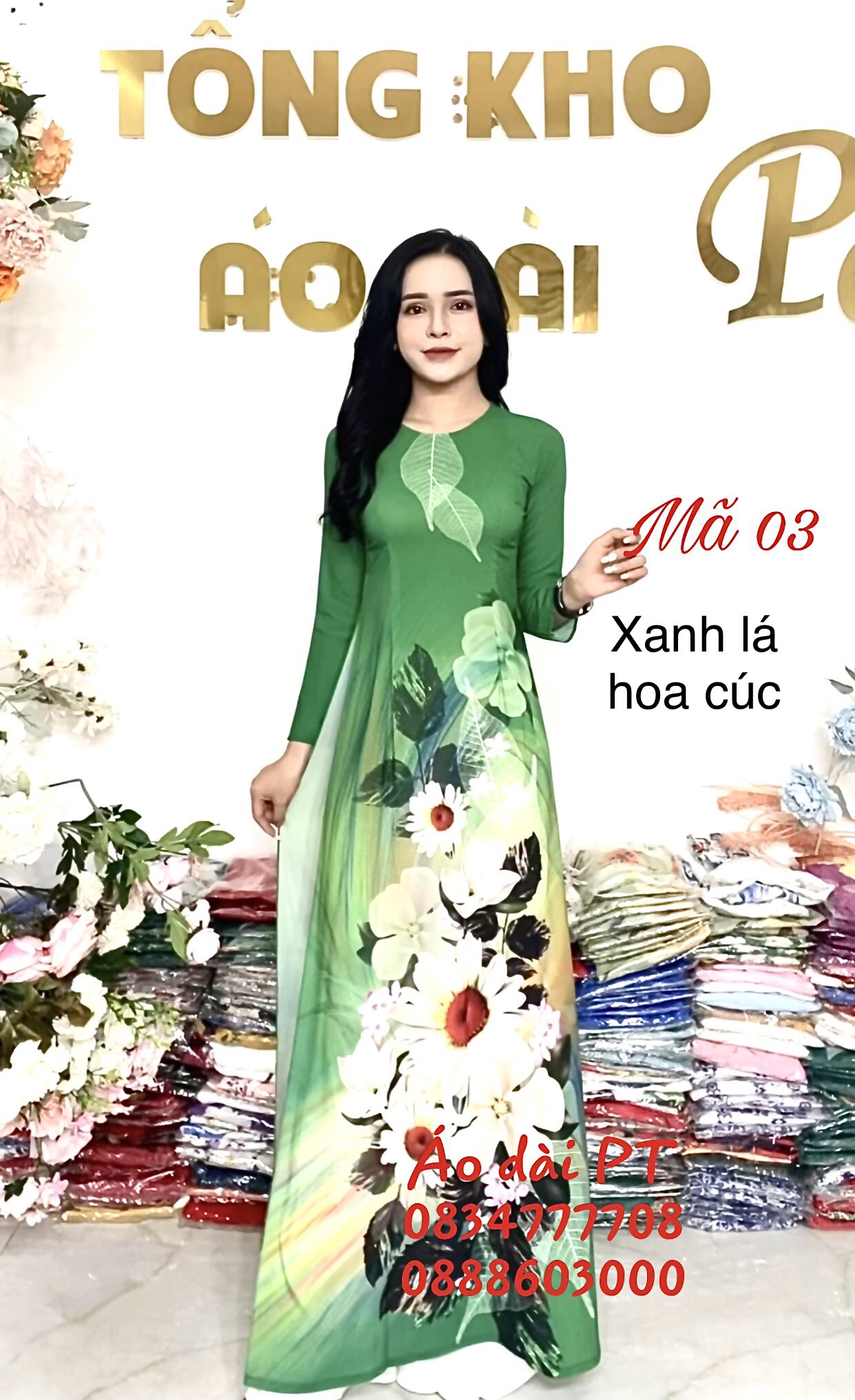 Áo dài đẹp 2021, áo dài thiết kế, in 3d