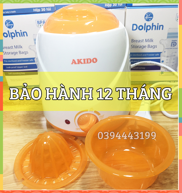 Máy hâm, ủ sữa và thức ăn 4 chức năng akido việt nam - bảo hành 12 tháng - ak07
