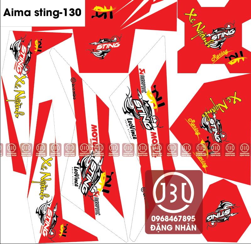 Tem trùm xe điện AIMA JEEK sting130