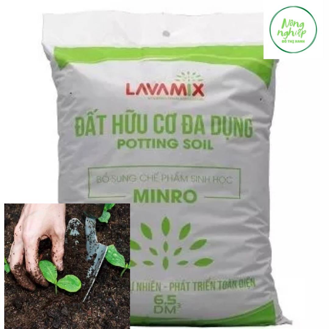Đất sạch trồng rau lavamix 6.5dm tiện lợi, dễ sử dụng