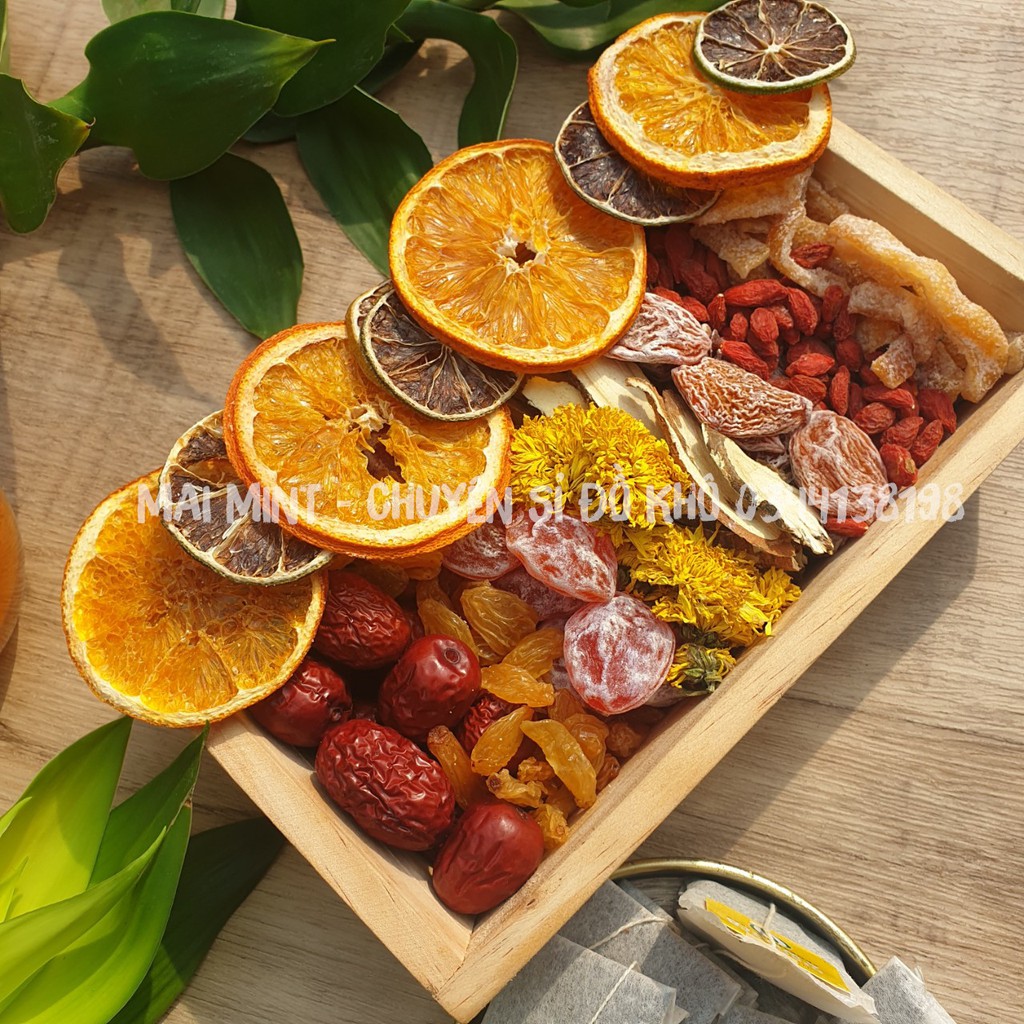 Set trà lipton cam xí muội thảo mộc