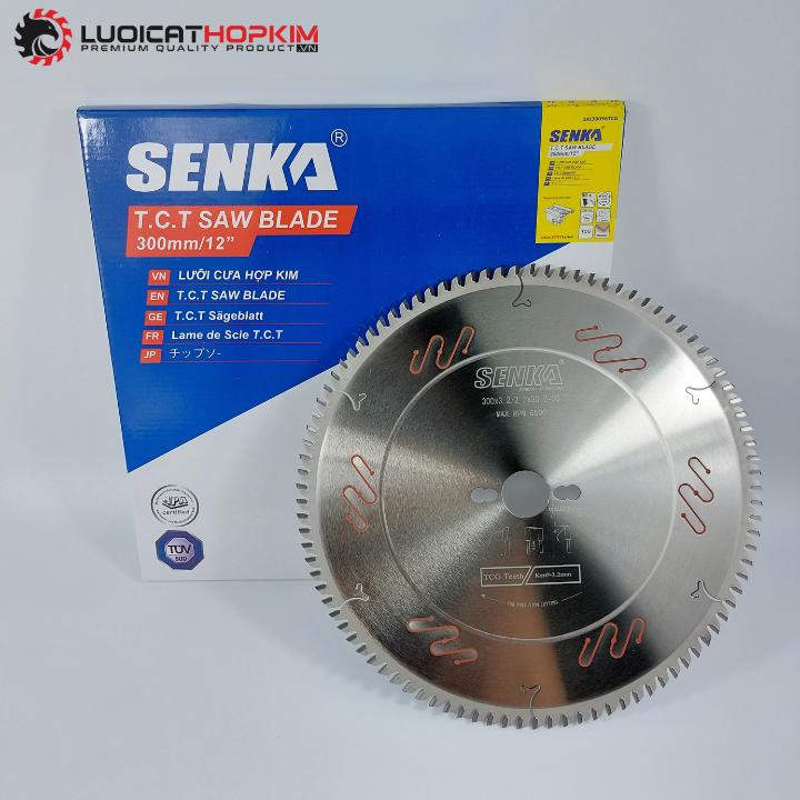 Lưỡi cưa ván MDF MFC HDF 300mm 96 răng hợp kim cao cấp SENKA