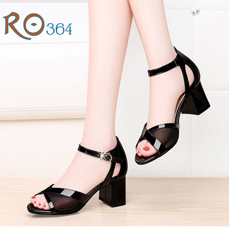 Giày nữ sandal đẹp xinh sang trọng quý phái đẳng cấp thương hiệu rosata ro364