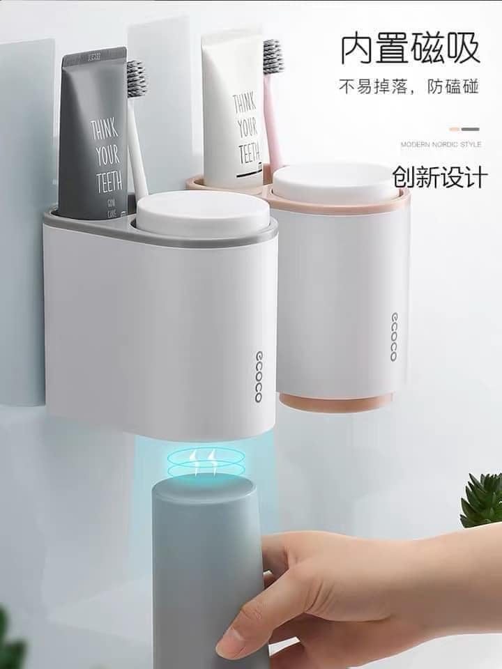 Kệ đựng cốc và bản chải ecoco 1905 cao cấp tiện lợi
