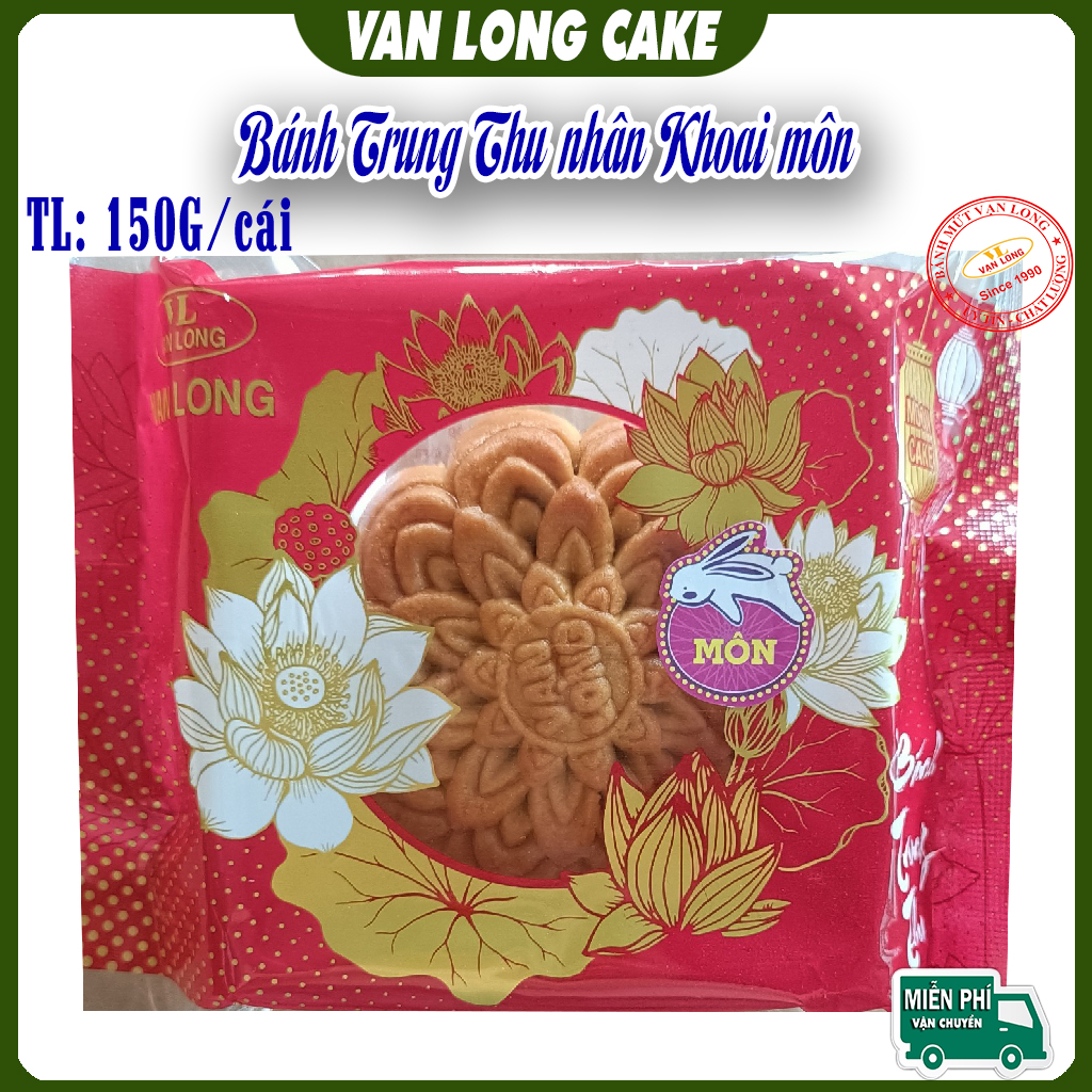 Bánh trung thu Vạn Long nhân khoai môn 150g chay