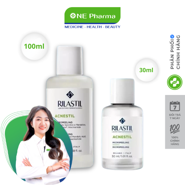 Dung Dịch Rilastil Acnestil Micropeeling Tẩy Tế Bào Chết Cho Da Mụn - 30ml/100ml