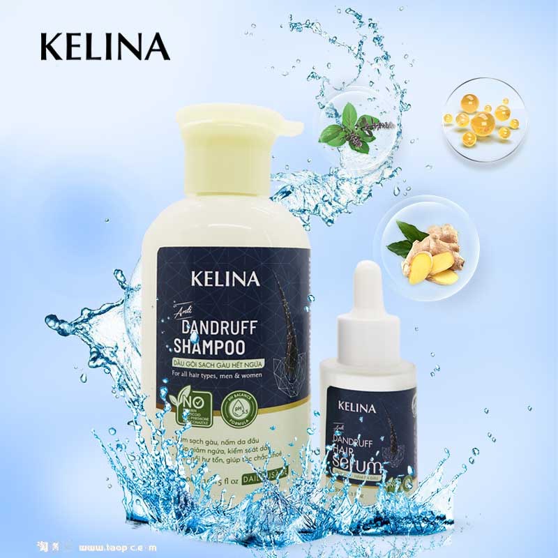 Dầu gội sạch gàu ngứa, loại bỏ nấm da đầu kelina 300ml