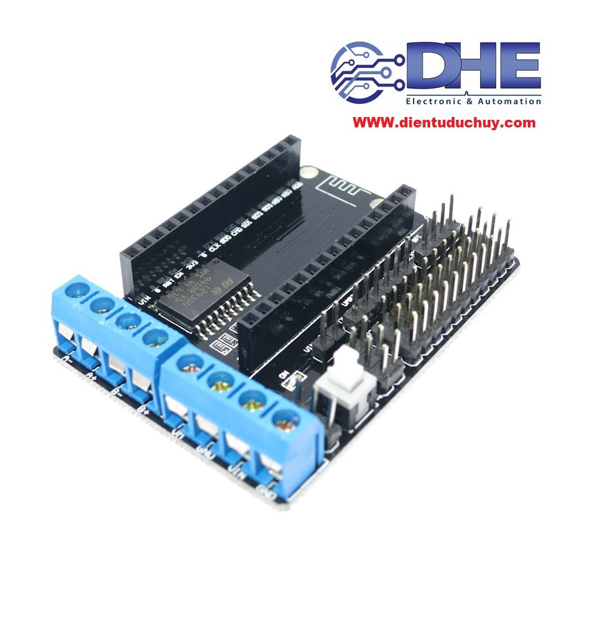 Module đế ra chân mở rộng wifi esp8266 12e + l293d điều khiển động cơ