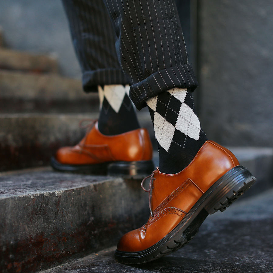 Tất nam quả trám, vớ cao cổ đi giày tây công sở, chất liệu Cotton cao cấp hàng dệt kim xuất khẩu. Bubi - Siêu Thị Tất Việt