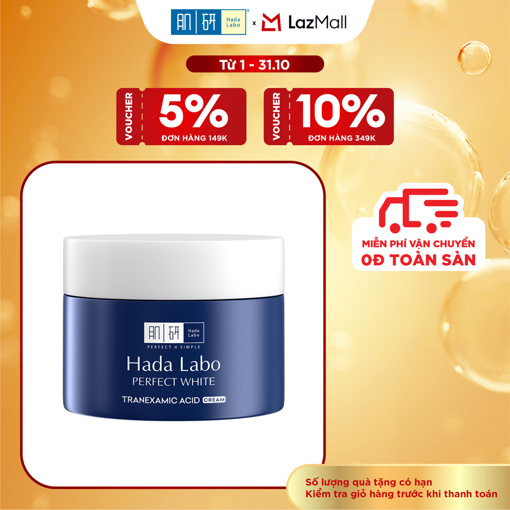 Kem dưỡng trắng Hada Labo Perfect White Tranexamic Acid Cream 50g